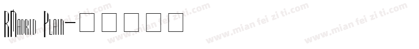 RMadrid Plain字体转换